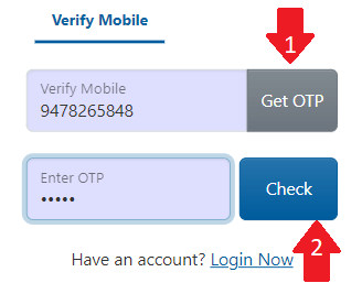 Verify Mobile Number